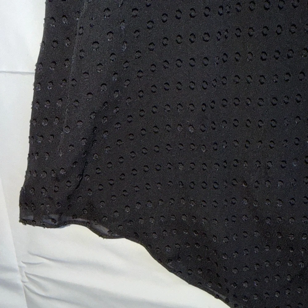 Rebecca Taylor Black Ruffle Blouse - Picture 5 of 8